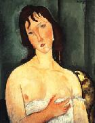 Amedeo Modigliani Portrait of a yound woman (Ragazza) Spain oil painting artist